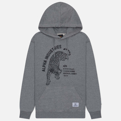 Мужская толстовка Alpha Industries Alpha Jaguar Hoodie, цвет серый, размер S