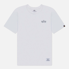 Мужская футболка Alpha Industries Alpha Stencil, цвет белый, размер S