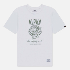 Мужская футболка Alpha Industries Alpha Tiger, цвет белый, размер S