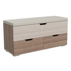 Банкетка флинт, 1000х370х470, ясень шимо темный/светлый No Brand