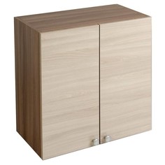 Шкаф навесной, 800 × 290 × 626, ясень шимо темный/ясень шимо светлый No Brand