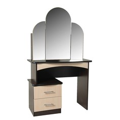 Стол косметический диана, 1550х900х480, венге/дуб молочный No Brand
