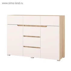 Комод 1200 анталия, 1200х884х376, белый/дуб сонома No Brand