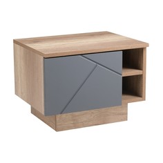 Тумба прикроватная даллас, 500х402х366, дуб каньон/ софт графит мдф No Brand