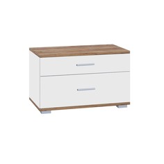 Тумба прикроватная афина, 602х426х390, дуб крафт золотой/белый No Brand