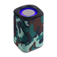 Портативная колонка lm-883, 5 вт, 500 мач, подсветка, micro sd, хаки No Brand