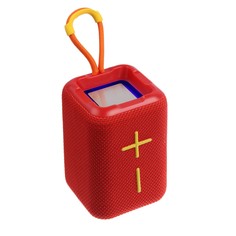 Портативная колонка f68, 5 вт, 600 мач, подсветка. micro sd, красная No Brand