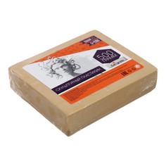 Пластилин скульптурный calligrata, твердый, 500 г, телесный