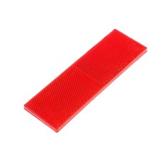 Катафот на самоклеящейся основе, 14.5×5 см, красный No Brand
