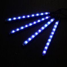 Подсветка салона 9 led-5050, 14 см, пульт, светомузыка, мультисвет rgb, 4 шт No Brand