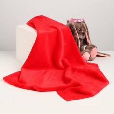 Лоскут для рукоделия, 50 × 50 см, мех, цвет красный Страна Карнавалия