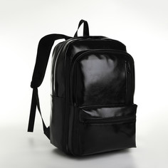 Рюкзак 30*12,5*43,5, отд на молнии, 5 н/к, черный No Brand