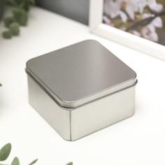 Шкатулка металл квадратная No Brand