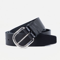 Ремень, ширина 3,5 см, пряжка металл, цвет черный No Brand