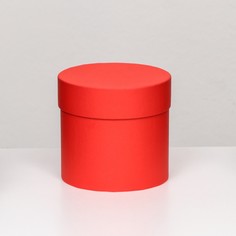 Шляпная коробка красная, 10 х 10 см No Brand