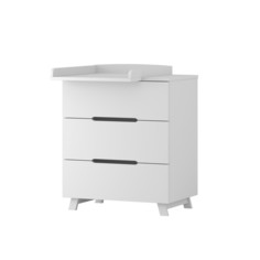 Комод пеленальный инканто anniken lux 800/3, белый No Brand