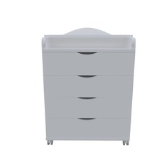 Комод пеленальный victoria 800/4, белый No Brand