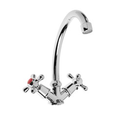 Смеситель для кухни zein, кран-букса пластик 1/2