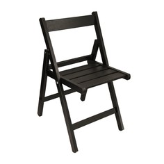 Стул складной,780х530х395,черный/массив березы No Brand