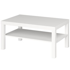 Стол журнальный лакк, 900х550х440, белый No Brand