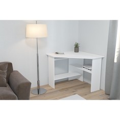 Стол письменный сп-2, 900х900х750, белый No Brand