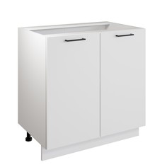 Шкаф напольный 800 симпл, 800х510х820, белый/белый No Brand