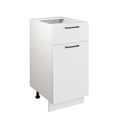 Шкаф напольный 400 симпл, 400х510х820, белый/белый No Brand
