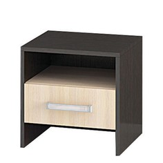 Тумба прикроватная эрика 400x380x410 венге/дуб молочный No Brand