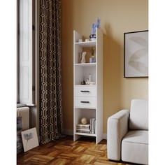 Стеллаж мийа 2, 400х325х1800, белый/белый No Brand