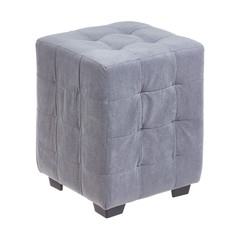 Пуф кусен, 300х300х400, велюр серый No Brand