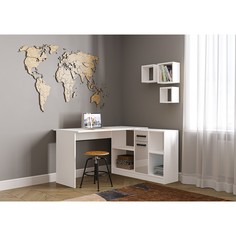 Стол письменный спл-1, 1350х1238х750 белый No Brand