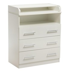 Комод кп-3 3 ящ. 1000х800х440(730), белый Клик Мебель