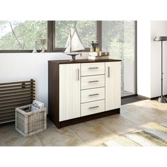 Комод эра (к1000-2д), 1000х430х830, венге/лоредо No Brand