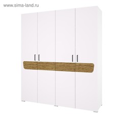 Шкаф 4х ств милана, 1800х2074х520, белый/сосна гранд мдф No Brand