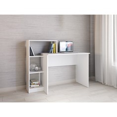 Компьютерный стол квартет-2, 1250х500х1020, белый No Brand