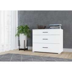 Комод victor с 3 мя ящиками, 800х659х446, белый No Brand