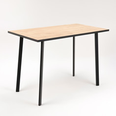 Стол обеденный модерн laksi, 1104x594x756, черный /дуб ирландский No Brand