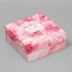 Коробка складная with love, 17 х 17 х 7 см Дарите Счастье