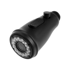 Аэратор zein, для вытяжного смесителя, с регулировкой потока, 2 режима, цвет черный