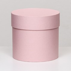 Шляпная коробка розовая, 10 х 10 см No Brand