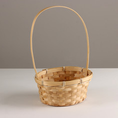 Корзина плетеная, 21x16х10хh34см, натуральный No Brand