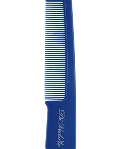Расческа плоская мужская частые зубья, синяя 13,5 см 301-102#3 Di Valore