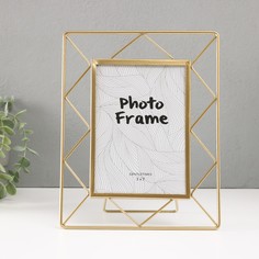 Фоторамка металл на 1 фото 13х18 см No Brand