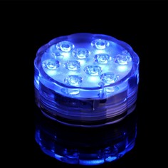 Светильник подводный, 10 led, 3 вт, ip68, rgb, от батареек 3*ааа (не в компл.) No Brand