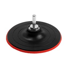 Насадка с липучкой для дрели и ушм лом, м14, с адаптером, твердая, 125 мм LOM