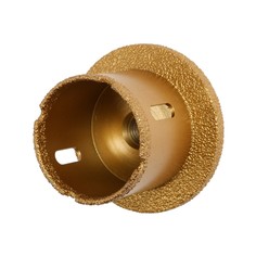 Коронка алмазная тундра, для ушм, для отверстий под слив, по плитке, мрамору, 50/70 мм, м14 993530 Tundra