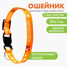 Ошейник для собак с фастексом Пушистое счастье