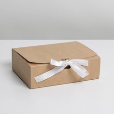 Коробка складная крафтовая 16,5 х 12,5 х 5 см Дарите Счастье