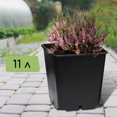 Горшок для рассады, 11 л, d = 25 см, h = 26 см, черный No Brand