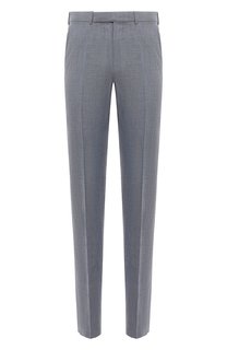 Брюки из шерсти и льна Zegna
